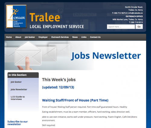 Tralee LES Newsletter