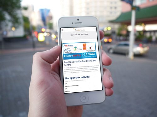 Gilbert Centre mobile layout