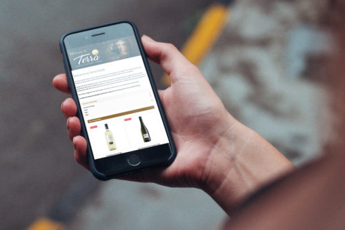 Terra Foods mobile design